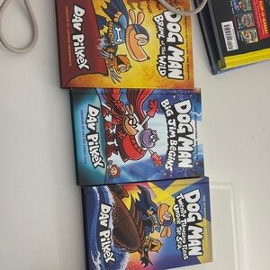 Dog Man Book Set by - Multicolor